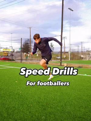 Speed training drills for players to develop fast twitch muscle and explosiveness. Save this post for training ✅ #speedtraining #speedworkout #speeddrills #Soccer 