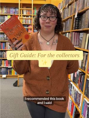 We’re back with a part 3 in our mini gift guide series! This one is for the collectors 📚 #BookTok #indiebookstore #booksellersoftiktok #fyp #bookrecommendations #giftguide #giftideas 