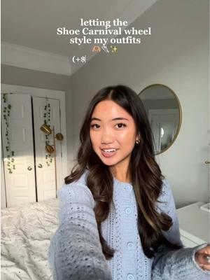 love the #SpinNStyle to style my holiday fits 😚🎄 here’s how to have a chance at winning $100 gift card to Shoe Carnival: - Enter by: Thursday, December 19th at 4pm EST - How to enter: Create a video with this filter, tag @Shoe Carnival,@laurenkkim0, #SpinNStyle and follow @shoecarnival and @laurenkkim0! Unlimited entries allowed. - Must be 18 years of age or older and a U.S. resident to participate - Winner will be notified via DM Full contest rules can be found at in my bio #ShoeCarnivalPartner AD