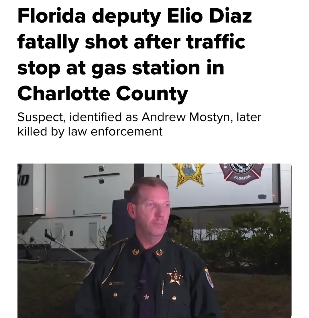 ELIO DIAZ Sergeant Elio Diaz was shot and killed during a traffic stop shortly after 3:00 p.m. at 4968 Tamiami Trail in Charlotte Harbor. During the stop, the driver pulled out a rifle and fired at Sergeant Diaz before fleeing. When he was found a few miles away, the suspect reached for his rifle and was shot and killed by deputies. Sergeant Diaz was transported to Gulf Coast Medical Center, where he succumbed to his wounds. Sergeant Diaz had served with the Charlotte County Sheriff's Office for 11 years. He is survived by his wife and four children. Sergeant Diaz was posthumously promoted to Sergeant. #florida #floridasheriff #sheriff #charlotte #countysheriff #charlotteflorida #charlottecountysheriffsoffice #charlottecountysheriff #floridadeputy #charlottecountyflorida #gunfire #traffic#injuries #FatalInjuries #FatalShooting #ShotsFired #Shooting #ShotandKilled #Injuries #lawenforcement #lawenforcementcommunity #humanizethebadge💙#EOW #endofwatch #viral #sad #fallenbutneverforgotten #backtheblue🖤💙🇺🇸💪🏼 #thinblueline #holdtheline #humanizethebadge #officershot #officerdown #officerkilled #firstresponder #ambush #coreskills