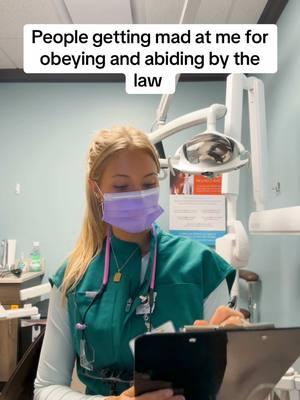 Yep I’m the type A RDH that does everything by the books #dentalhygiene #dentalhygienist #dentalhygienistlife #rdh #rdhtok #travelhygienist 