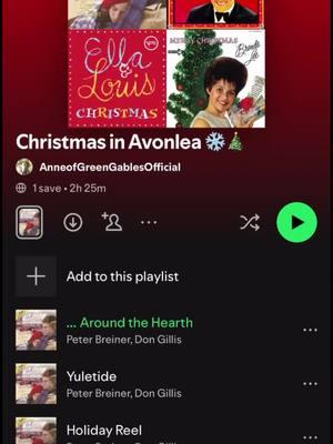 Listen to our Christmas playlist on our new Spotify account ❄️🎵 https://open.spotify.com/user/31p6s43mphzz5r7g6t43dmkfdiwi?si=SeSn-T5aRLOYO4bsoe1Mfw #anneofgreengables #avonlea #holidayplaylist #christmasmusic #spotifyplaylist 