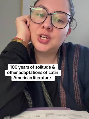 Have you seen any of these? What do you think? #academicmami #millenialseñora #chingonaphd #comoaguaparachocolate #100yearsofsolitude #pedropascal #latinamericanliterature 