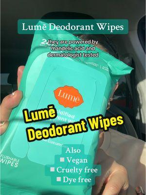 Make sure you grab yours for your purse or gym bag.  Did you know that you can even use them before or after intimacy?  These are so versatile grab yours now 👇🏽@@Lume Deodorant##lumedeodorant##deodorantwipe##crueltyfree##parabenfree##goodforyou##travelessentials##pursemusthaves##everydayessentials