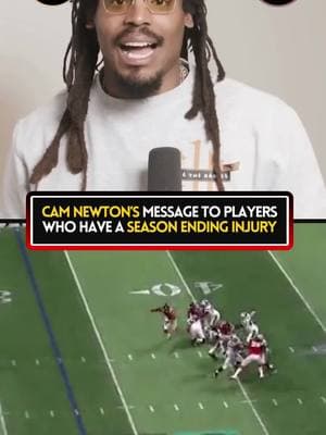 Cam Newton's MESSAGE to players with season-ending injury #fyp #fypシ #nfl #nflfootball #NFLPlayoffs #nfltiktok #nfledits #camnewton #christianmccaffrey #brandongraham #davidmontgomery #injury