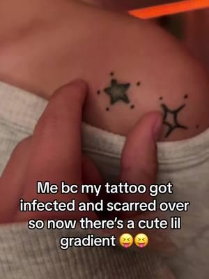 And its only been 5 months lol (my mom drew them so be nice) #greenscreen #tattoo #tattoos #tatt #tat #tatts #tatted #tattedup #star #stars #startattoo #art #artist #tattooartist #shouldertattoo #piercing #piercings #bodymods 