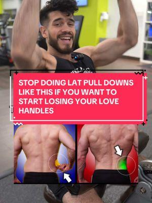 STOP DOING LAT PULL DOWNS LIKE THIS IF YOU WANT TO START LOSING YOUR LOVE HANDLES  . . . . . . #retiredathlete #formerathlete #lifeaftersports #morethananathlete #morethanabody #morethanenough #maleathletes #orthorexiarecovery #collegeathlete 