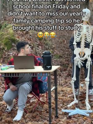 Camping and studying is not recommended #finals #camping #studying #comedy #viral