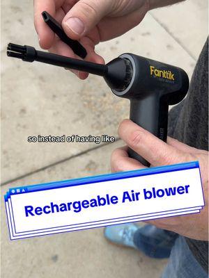 Rechargeable air blower #💨 @Fanttik #airblower @Mike D #lightweight #rechargeable #fanttik #attachments #tool #giftideas #christmasideas 