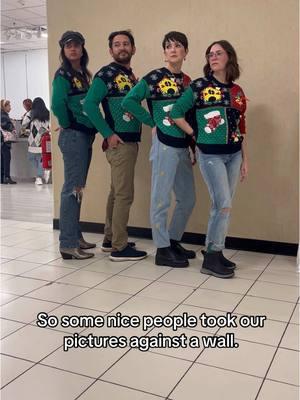 Joaquin was the real MVP #jcpennyportraits #uglychristmasweaters #awkwardfamilyphotos #christmasphotoshoot #jcpenneyphotoshoot #viral #trending 