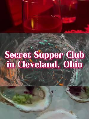 #hosted 🥂🍽️ Open for more info • Last week Secret Supper Club in Cleveland invited me to their one of their exclusive events offering a multi-course small plate experience, each dish meticulously crafted and paired with award-winning cocktails by their culinary and bartending teams. Highlights: 🥗 Standard, Vegan & Vegetarian options when you book - please alert to any food allergies! 🍹 Cocktails or Mocktails  🎭 Theatrical story telling  🧩 Activities and puzzles throughout the night I think this would be a great gift or outing for a foodie or anyone into fun, theater like experiences!  In order to get your money’s worth - I do want to note if you’re a sensitive eater with food aversions (totally valid!) might not be the best experience for you - the menu is supposed to be a surprise which isn’t for everyone but I really enjoyed it! They were very accommodating of my food allergy of vinegar which is not always convenient and also my need for mocktails which I appreciated. Just wanted to note going in! This is much more than just a meal - it’s more of an immersive dinner show with a lot of interaction! I’m definitely interested in their future events around Cleveland - some of the other venues they’ve hosted in and events looked really cool! Go in with an open mind and ready to have fun and I think you’ll enjoy. Definitely leave some extra time to enjoy your last course, take pictures, and mingle if you go! I thought the food was good - comparable to a nicer restraunt i would go to for a special occasion - not like marbleroom / pier w level but i would say right under that if that helps. The entre was the highlight! The dessert was also delicious. I enjoyed 4/5 of the plates and drinks so pretty good ratio and i tend to be picky!  • #cleveland #clevelandohio #thisiscle #clevelandblogger  #clevelandfood #ohioblogger #northeastohio #clevelandfoodie #secretsupperclub #fyp #whattodoincleveland 