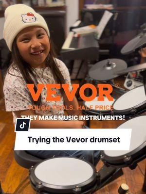 I had not idea that @Vevor_US had an entire line of musical instruments! When I play piano with my dad or brother on drums, we usually have to do it on our church stage because there is no space at home. This Vevor brand drumset is not only affordable but also takes up very little space! Comes with drums, sticks, and throne. Can’t wait to record some vids at home. Thanks Vevor! #vevor #drumset #electronicdrums #electronicmusic #vdrums #musicinstrument #musicalinstrument #musicalinstruments #giftideas #giftsforkids #drums #drummer #drumlife #drumsticks #drummers #drummerlife 