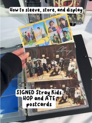 ✨ Protect and display signed Stray Kids postcards with us! ✨ We've received many requests via our suggestion form, and we're excited to announce that we've created the perfect sleeve size (118x168 mm)to fit Stray Kids signed HOP and ATE postcards (sized 115x165mm). 🎤 💖 (Not sure about the size? 📏 You can download our sleeve size guide on the website by searching for “PDF.”) 🖼️We also have a 1-postcard frame  that can be used to display your signed postcards.  📄Check out how to store them in an A5 Wide 1-Pocket Page  or A4 Slim 2-Pocket Page. 📦The 118x168mm signed postcard sleeve and A4 XL album bag also arrived today and are available now!. We’ll be shipping out pre-orders today and tomorrow! 🚚💨 #kpop #kpopcollection #photocardcollection #kpopfyp #kpopcollector #straykids #photocard #kpopbinder 