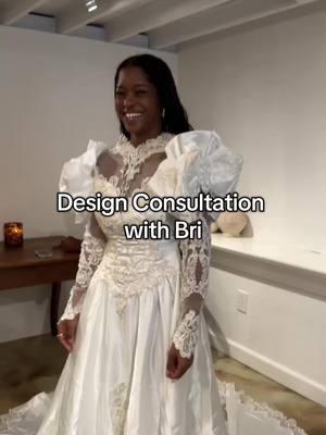 the highly anticipated reveal coming very… SOON! #fyp #custombridal #repurposedweddingdress #upcycledweddingdress #vintageweddingdress #weddingtiktok #bridalgown #2025bride #atlantabridal #atlantabride #weddingdressinspo2025 #receptiondress #atlantawedding 