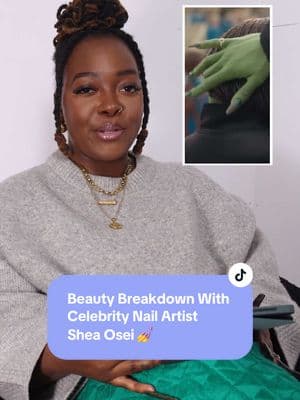 If you're like us and can't stop swooning over @Cynthia Erivo’s nails, this one's for you 💅 We caught up with talented nail artist Shea Osei @Shea to learn more about her artistry and the inspiration behind the stunning nail sets she created for the hit film #Wicked 💚 #allure #wicked #cynthiaerivo #elphaba #glinda #arianagrande #nailinspo #nails #longnails #nailtok 