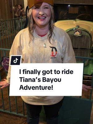 #stitch with my own video 🤣 I couldn’t figure out how to do actually do a stitch lol  Anyhoot, I finally got to ride Tiana’s Bayou Adventure! The posted wait time was 40 minutes and we literally walked on the ride 🤗 I was in the front row and got completely soaked!  #disneyland #tianasbayouadventure #princesstiana #disneylandrides #tiana #disneylandresort  