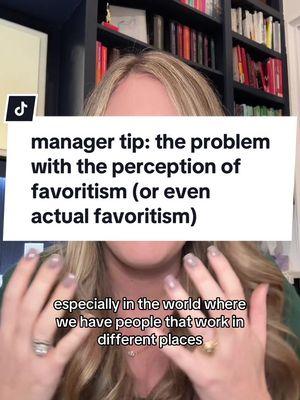 Replying to @.SancheZ4ReaL the same is true for favoring a team member over others for special projects or other work. Yes, that can happen based on performance differentiation, but that can be easily overlooked by the rest of the team if you are also going to Tulum with this same person for a vacation. #corporate #management #managertips #managermaterial #newmanager #leadership #managerskills #favoritismatwork 