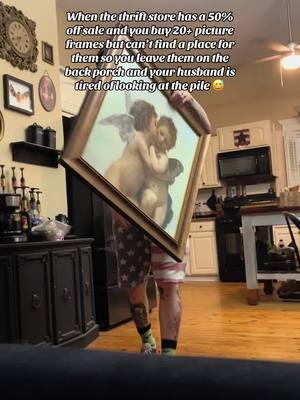 To be fair.. I have this same picture in two different rooms in our house already so. 😅 #husbandsoftiktok #husbandcomedy #thriftstorefind #altcouple 