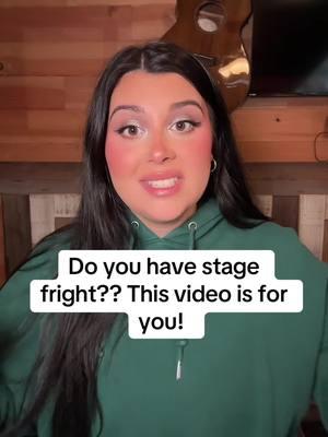 Do you love to sing but struggle with stage fright?? This video is for you! #vocalcoach #singingtips #stagefright #howtosing 