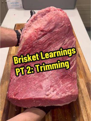 Trim...  After 2 years cooking briskets on the reg, these are what stick out as the most important things l’ve learned. Part 2: Trimming #rollingbonesbbq #bbq #brisket #beef #lowandslow 