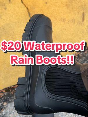 These are my favorite rain boots! So stylish yet functional! Plus they’re only $20‼️ Get em’ while they’re in stock, they sell out super fast! #rainboots #rainbootsfashion #winterboots #waterproofboots #slipresistantshoes #nonslipboots #outdoorfootwear #fallfootwear #fashionlookbook #ttstastemakers #100daysofdeals #electronicsweek #newyearnewaura #giftideas #spotlightfinds ##christmas#tiktokshopholidayhaul 