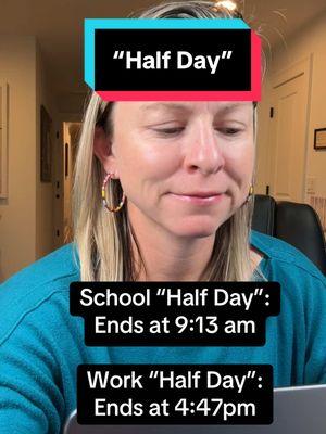 #halfday #parenting #workingparents #workingmom #momlife #corporate #corporateamerica #holiday #tgif 