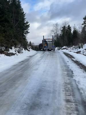 Bit icy today. #fyp #ice #winter #oversize #kenworth #viral 