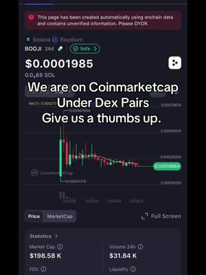 We are on #coinmarketcap 