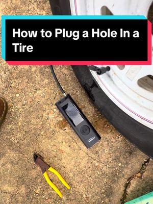 How to Plug a Hole In a Tire @WindGallop US #PortableAirCompressor #WindGallopAirCompressor #TikTokShopFinds #CarGadgets #lawncare  #EmergencyEssentials #RoadTripReady #lawntok  #BackUpBattery #AirCompressorForCars #TireInflator #CarMaintenanceTips #CarAccessories #DIYCarCare #InflateAnywhere #PortablePower  