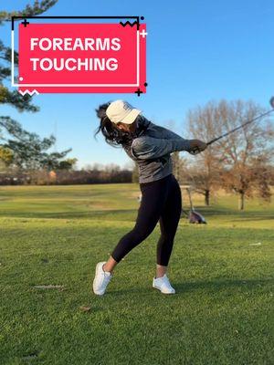 Make your forearms touch so you can start hitting BOMBS 💣⛳️ #GolfLife #DriverSwing #HittingBombs #FairwayFinder #GolfFix #TeeItHighLetItFly”