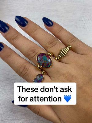 Beautiful things don’t ask for attention, they just have it! 💜 #beautifulthings #prettyjewelry #mosaicring #sealovers 