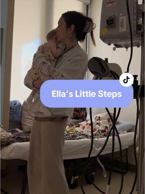 Through all of Ella’s toughest battles she is the one who lets me know its going to be okay 🤍 battling infections while being resistant to almost every single antibiotics is probably the hardest on Ella with all of her heath conditions. Shes the toughest girl i know🤍 #ellaslittlesteps #fyp #ostomyawareness #raredisease #STARsyndrome #rarehealthconditions #kidneydisease #daughter 