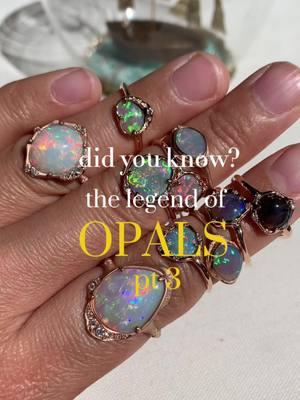 Did you know? The Legend of Opals Pt 3 🏺 This mysterious gem is alluring and captivating with its rich background in mythology revered for its luminous glow and powers of prophecy ✨ Shop Sirciam for your handcrafted opal jewelry today 🫶 #fyp #christmas #handcraftedjewelry #jewelry #jewelrytiktok #sirciam #sirciamjewelry #gold #diamonds #opal #sapphiresoftiktok #artisanjewelry #gold #jewelry #artisanjewelry #handcraftedjewelrydesigns #engagementstylerings 