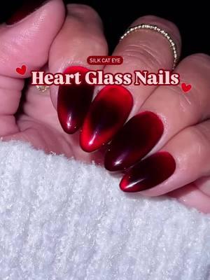 Red velvet cat eye Heart nails. 🤯✨❤️✨🥵 by @nailartbyjen #sxccosmetics #nails #nailsart #nailsvideo #nailstutorial #acrylicnails #fyp #foryou #fypツ