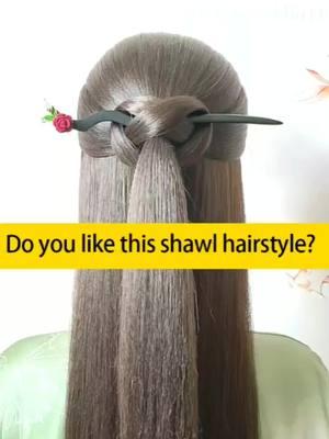 Do you like this shawl hairstyle? #fyp #foryou #shawlhairstyle #CapCut #easyhairstyles #hairtoturials #braidstyles #hairstyle #mannequinhead #TikTokShop #tiktokmademebuyit 