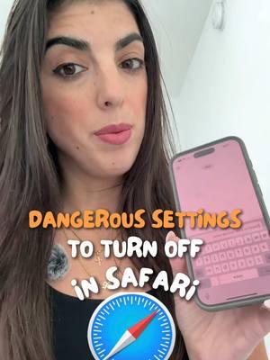 Dangerous settings to turn off in safari 🚫🚫 📲Stop cross-tracking sites - Navigate to Settings > Safari and toggle Prevent Cross-Site Tracking ON. 📲Block pop-ups - Go to Safari settings and turn on ‘Block Pop-Ups.’ 📲Disable Autofill - Go to Settings > Safari > AutoFill and turn off ‘Use Contact Info, Credit Cards, and Passwords. 📲Block cookies - Go to Safari settings and turn on ‘Block All Cookies.’ Want more quick and easy tips to stay safe online? Follow me for cybersecurity advice that actually works! #ransomware #identitytheft #jobsincybersecurity #phishing #privacysettings #learningcybersecurity #techtips #databreaches #cyberprotection #cloudsecurity #fraudprevention #cybersecurity #techincalterms #protectpersonaldata #recognition #safeonlineshopping #cybersecurityeducation #vpns #onlineSafety #cyberbullying  