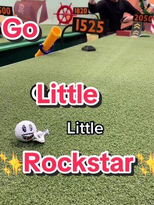 Go little rockstar ☺️ 🎸 #swingaway #rockstar #august #trickshot #ace #oneshotgolf #putt #driver #chipper #clipper #fy #fyy #fyyy #fyyyy #fyyyyy #fyyyyyy 