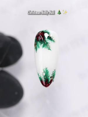 Obsessed with this Christmas leaves design!💚🤩 Using #bornpretty 💅6 Colors Christmas Holiday Cheer Series Gel Polish Set (59955) Tap the bio and search the product id to find it🥰 #nailart #allshinonme #nailsdesign #gelnails #naillover #nails2inspire #glitternails #nailartist#nailartist#christmasnails #paintingnails #winternails #fyp 