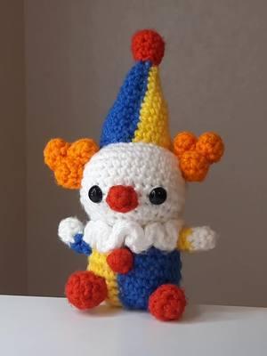 Look at him gooo! :) #clown #clowns #clowncore #clownart #clowntok #clownoc #circus #clowning #amigurumi #amigurumis #amigurumitoys #crochet #kidcore #weirdcore #silly 