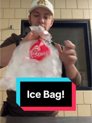 Everyone loves the ice bag videos! #AthleticTrainer #sportsmedicine #GoBears #AthleticTraining #icebag 