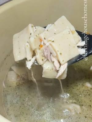 Homemade chicken & dumplings #homemade #fromscratch #cookingtok #goodsoup 