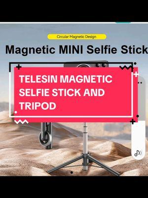 TELESIN MAGNETIC SELFIE STICK AND TRIPOD.Tripod with Bluetooth remote control, 27-inch Extendable phone stand tripod for Magsafe for iPhone 15/14/13/12 Pro Max Series, All Android Phones with Magnetic Fuction. #TELESIN #TELESINmagnetic #selfiestick #phones #tripod #remotecontrol #Magsafe #phonestands 