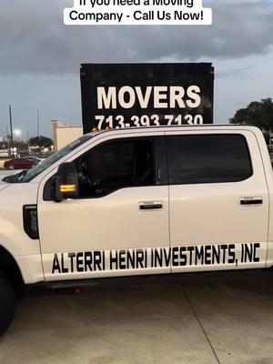 If you need a Moving Company - Call Us Now! #alterrihenriinvestments #askalterrihenri #henrifamily #Godisthegreatest #richlife #motivation 