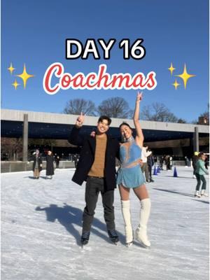 DAY 16 of #Coachmas ⛸️🎄✨ #iceskater #figureskater #coachmichellehong #IceSkating #figureskating #iceskatingtiktok #figureskatingtiktok #skatingcoach #figureskatingcoach #coachmichelleacademy #skatingceo #askcoachmichelle #cmastretchedition #adultskater #adultskaters #adultskating #adultsskatetoo #tiktokpartner #outdoorrink #outdoorrinks #skatingtiktok #howtoskate #howtoiceskate 