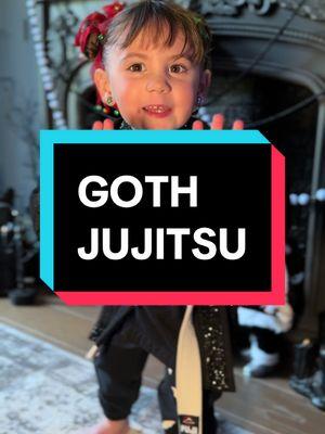 New adventures for Gothic Baby 🥋🦇🕸️ #househardy #jujitsu #gothicbaby #toddlermom #momtok #goth #alt #childrensbook gothic baby book 