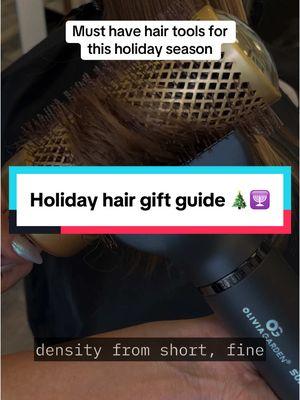 ✨ Holiday Gift Guide: My @oliviagarden_int Favorites! ✨ 1️⃣ 1.5" Titanium + ion #OGFlatIron Obsessed with the larger plates for effortless styling—especially on longer hair. This flat iron makes sleek, smooth styles or waves a breeze! 2️⃣ #SuperHPDryer It’s a hairstylist’s dream: ultra-lightweight, quiet, and delivers amazing shine. My clients LOVE it, and it comes in two gorgeous colors! 3️⃣ Iconic Brushes From round brushes to detanglers, Olivia Garden offers every size, shape, tension, and color you could need. Perfect tools for achieving salon-level results at home! 4️⃣ Curling Irons With three sizes and varying barrel lengths, these are hands-down my #1 pick for creating any curl imaginable—perfect for those festive holiday parties. 🎁 Treat yourself or a loved one this holiday season with these must-haves!  #OliviaGarden #HairstylistApproved #HolidayGiftGuide @Olivia Garden International 