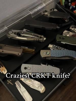 Craziest looking knife? #crkt #knifecollection #knifecollectors #knifelife #knives #pocketknivesdaily #pocketknifepics  #knifetok #edcknife #knivesoftiktok 