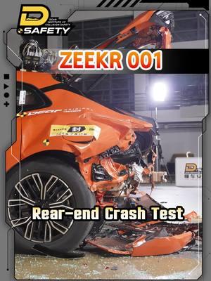 Zeekr 001 Rear-end Crash Test #safetyfirst #crashtest #zeekr