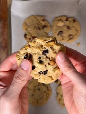 Vegan Chocolate Chunk Cookies (Makes 10 servings) Ingredients: ½ cup sugar ¾ cup dark brown sugar (packed) 1 tsp salt ½ cup refined coconut oil (melted) ¼ cup non-dairy milk 1 tsp vanilla extract 1 ½ cups flour ½ tsp baking soda 4 oz vegan semi-sweet chocolate (chunks) 4 oz vegan dark chocolate (chunks) Steps: Whisk sugar, brown sugar, salt, and melted coconut oil. Add non-dairy milk and vanilla, mix until smooth. Sift in flour and baking soda, fold gently. Fold in chocolate chunks. Chill dough for 30 min. Preheat oven to 350°F (180°C). Scoop onto parchment-lined baking sheet (2 inches apart). Bake 12-15 min, cool completely. Enjoy! #VeganCookies #BakingRecipes #EasyDesserts #VeganTreats #traderjoes 