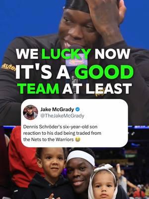 Dennis Schröder’s son was VERY happy about the Golden State trade 🤣 (via CAlvarezABC7/X) #dubnation #dennisschröder #dennisschroder #goldenstatewarriors #warriorsnation #warriorsbasketball #goldenstatewarriorsfan #warriorsfans #dubnationforever #dubnation💙💛 #stephcurry #stephencurry #stephcurryedit #stephcurry30 #stephencurry30 #NBA #nbabasketball #nbafunny #nbafunnymoments #nbamemes #nbameme #nbafyp #nbacontent #nbatiktok #nbatok #jakemcgrady 